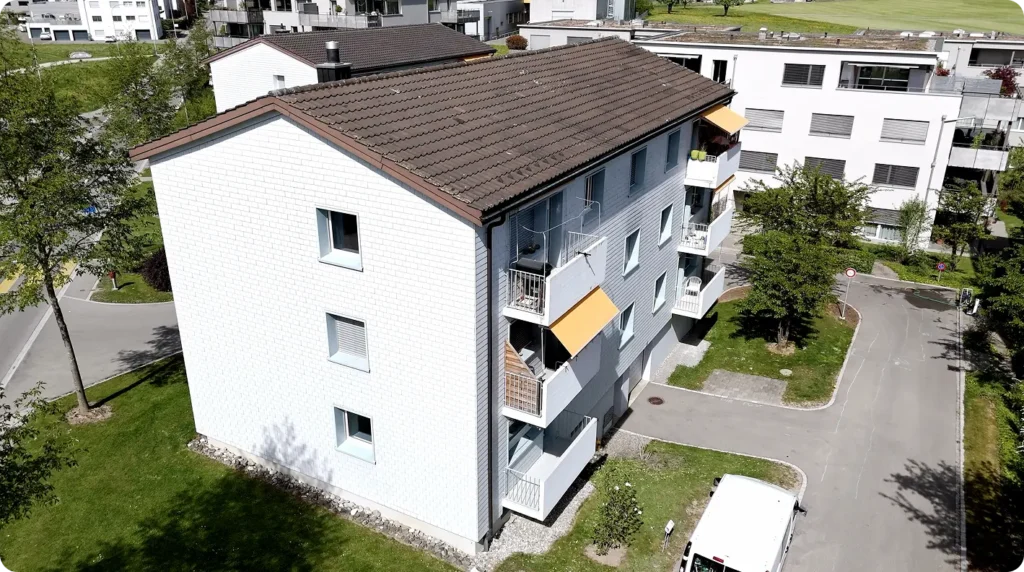Aussenansicht der Aussenwohnungen der Murg-Stiftung